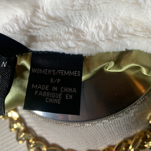 Mountain Hardwear Blue Gray Yellow Pattern Winter Fur Lining Collared Jacket - Picture 10 of 11